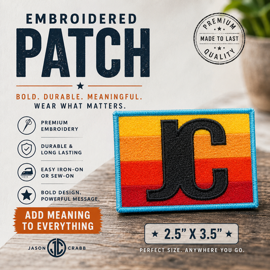 Embroidered "JC" Patch