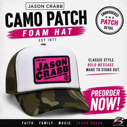Camo and White "Through the Fire" Trucker Style Ballcap - PREORDER