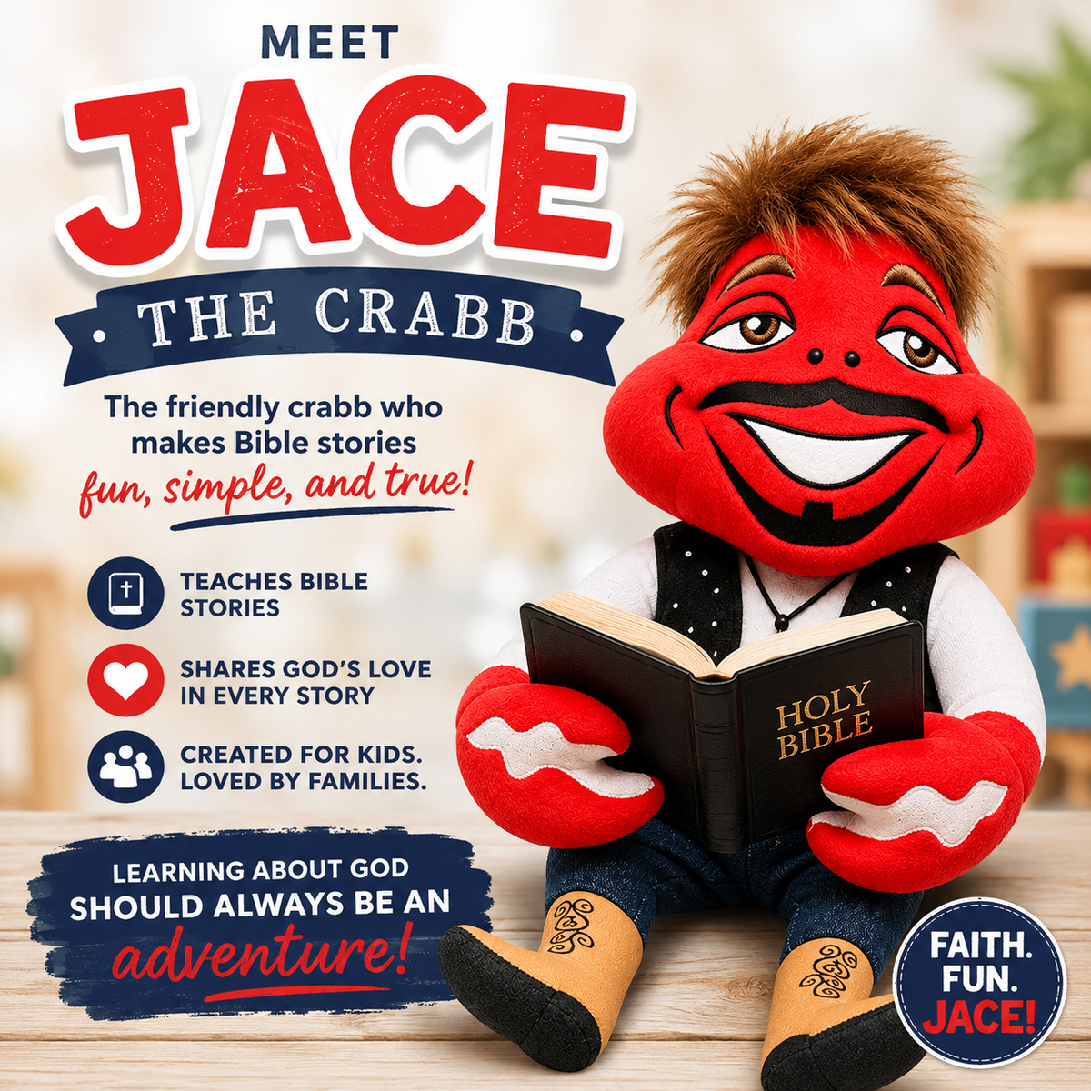 "Jace the Crabb" Plush Toy