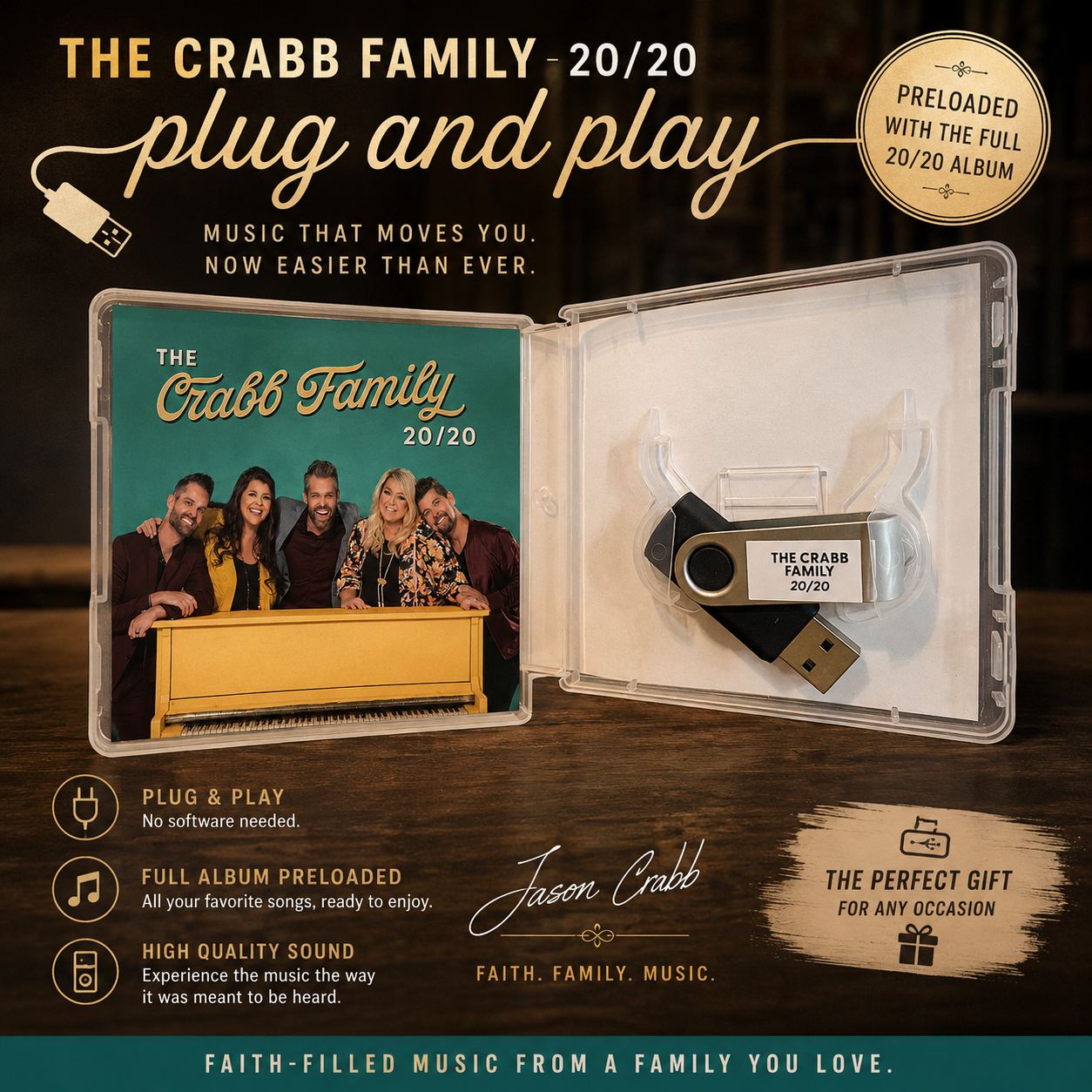 The Crabb Family 20/20 Plug and Play Flash Drive